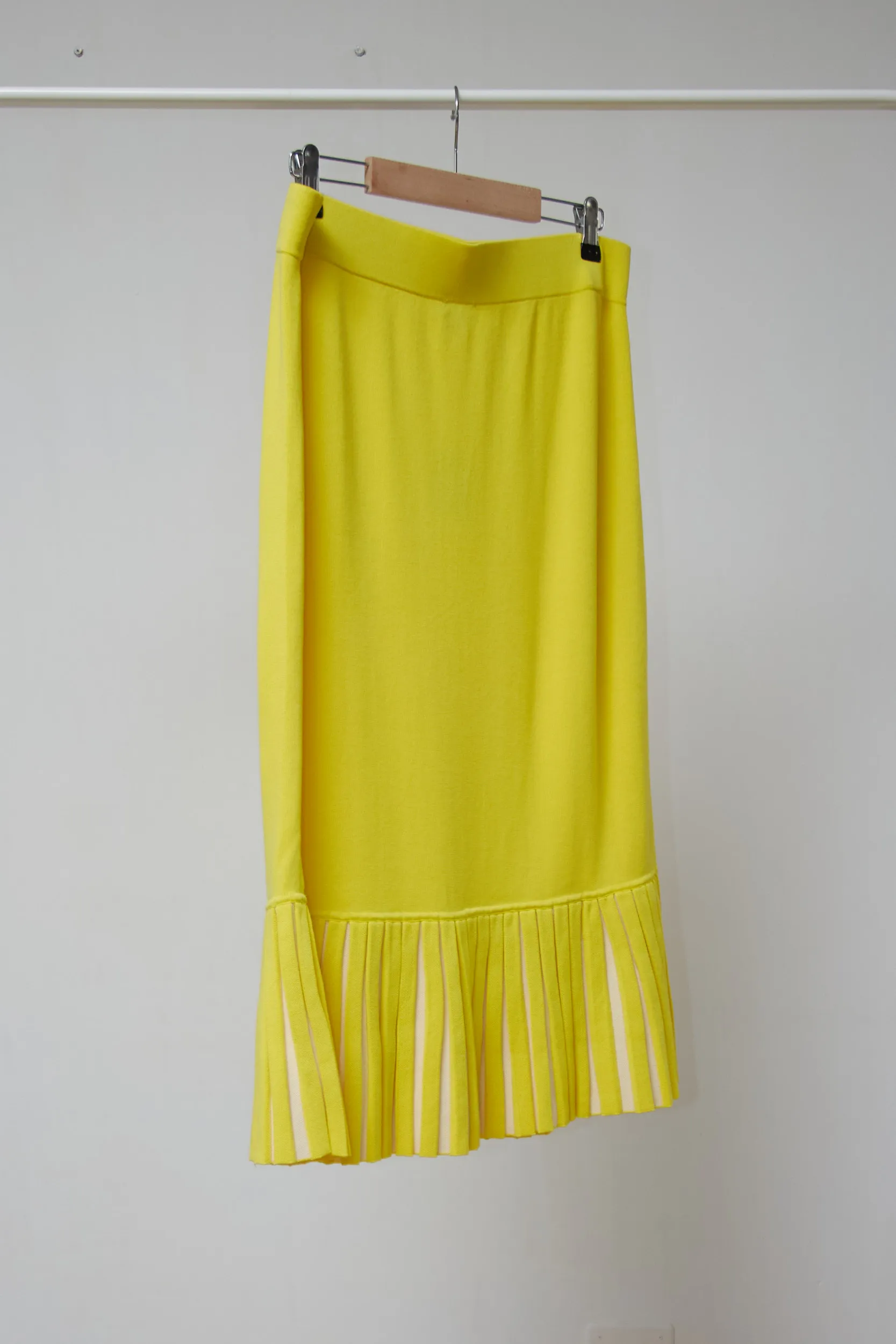 Fustă COS Tricotată Galben, M - imagine 5