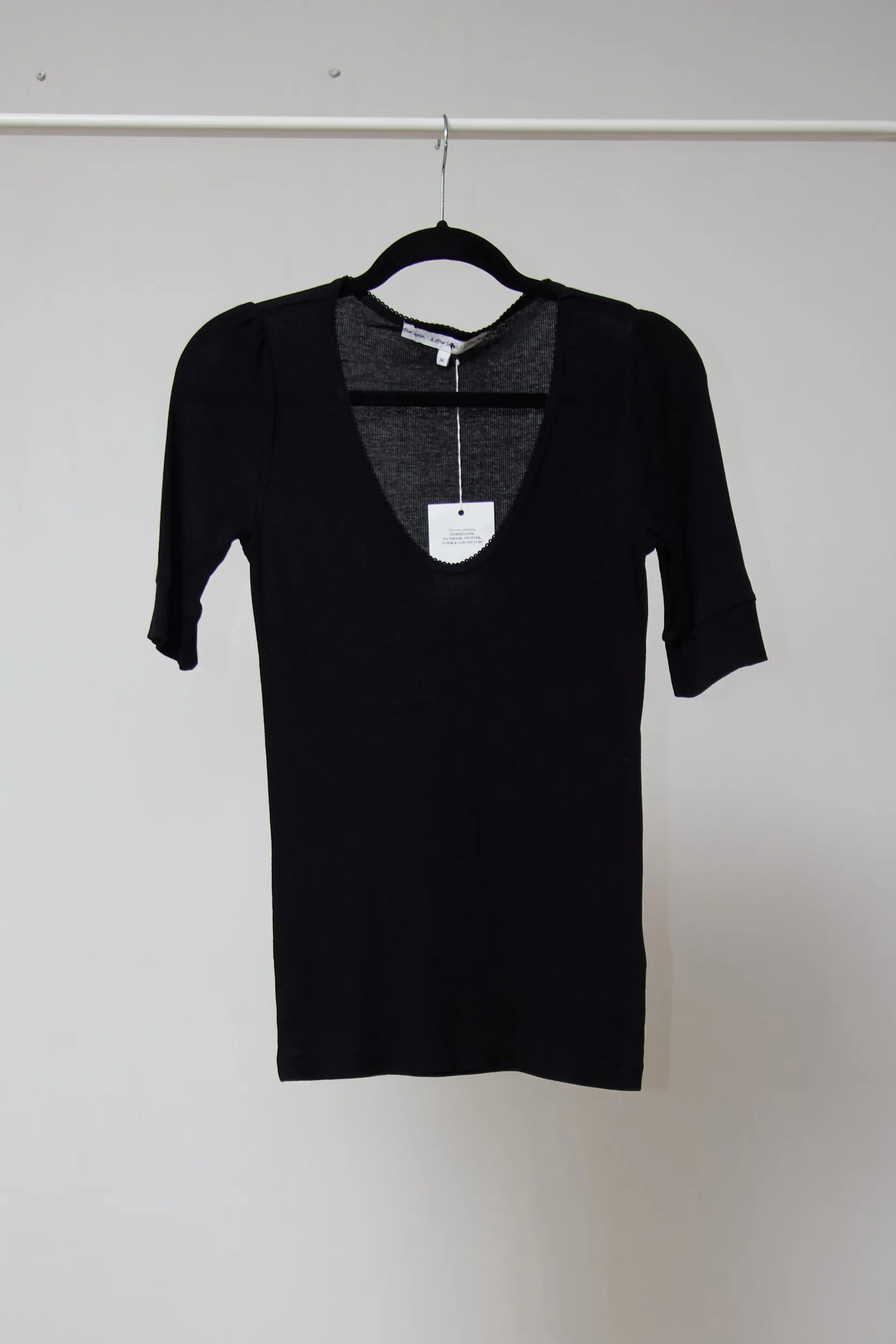 Tricou Negru &Other Stories Bumbac - imagine 2