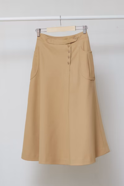 Fustă midi Cacharel Vintage din amestec de lână - XS/S