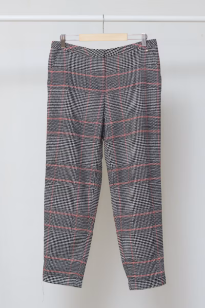 Pantaloni din lână Escada imprimeu Prince of Wales - M