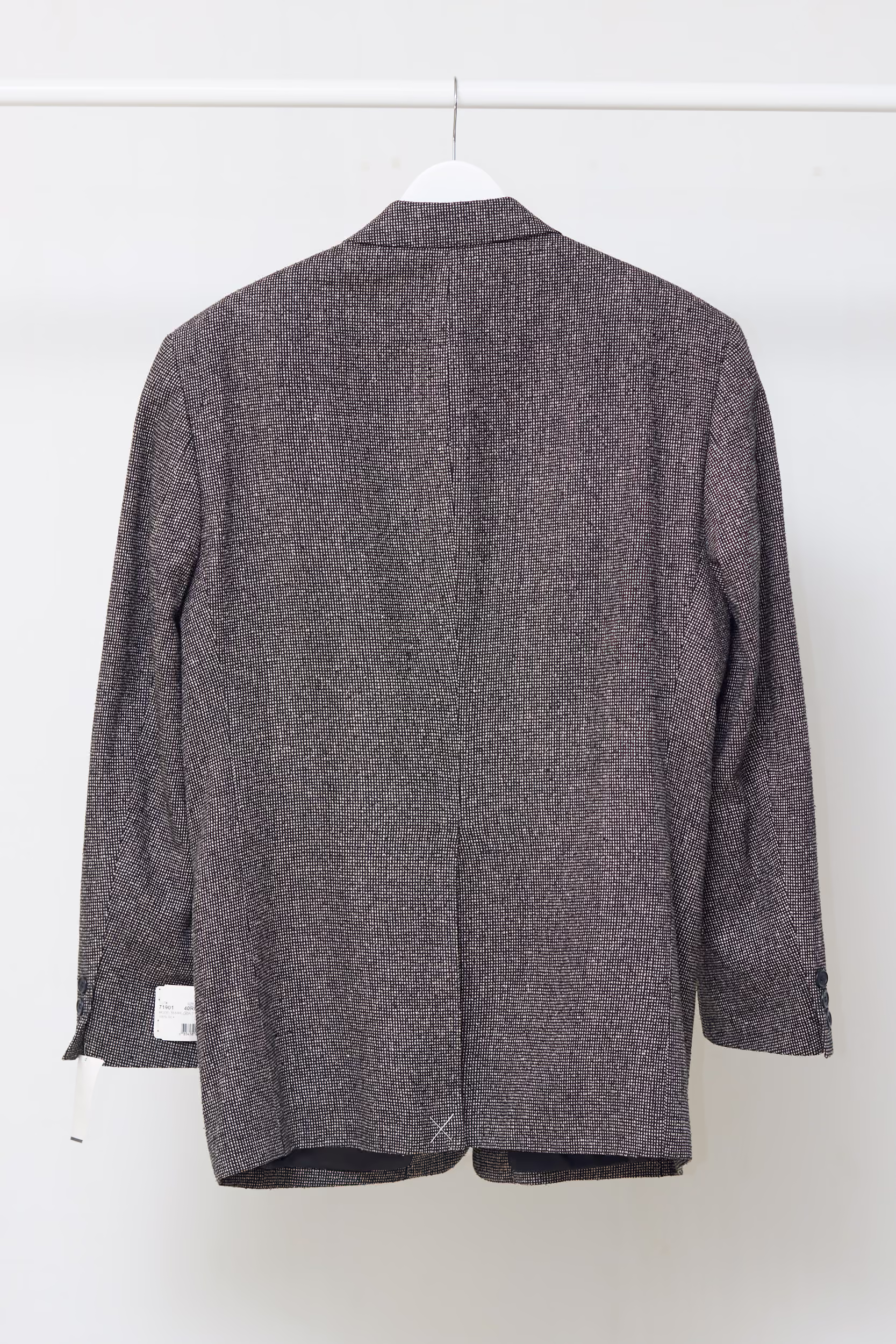 Sacou Vintage nou cu micro-pattern din Mătase 100% L/XL - imagine 3