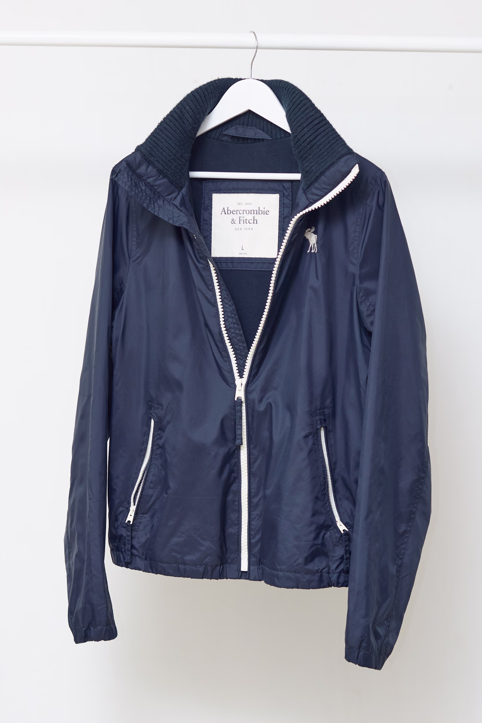 Jachetă Abercrombie & Fitch Windbreaker Y2K / Modern Retro L