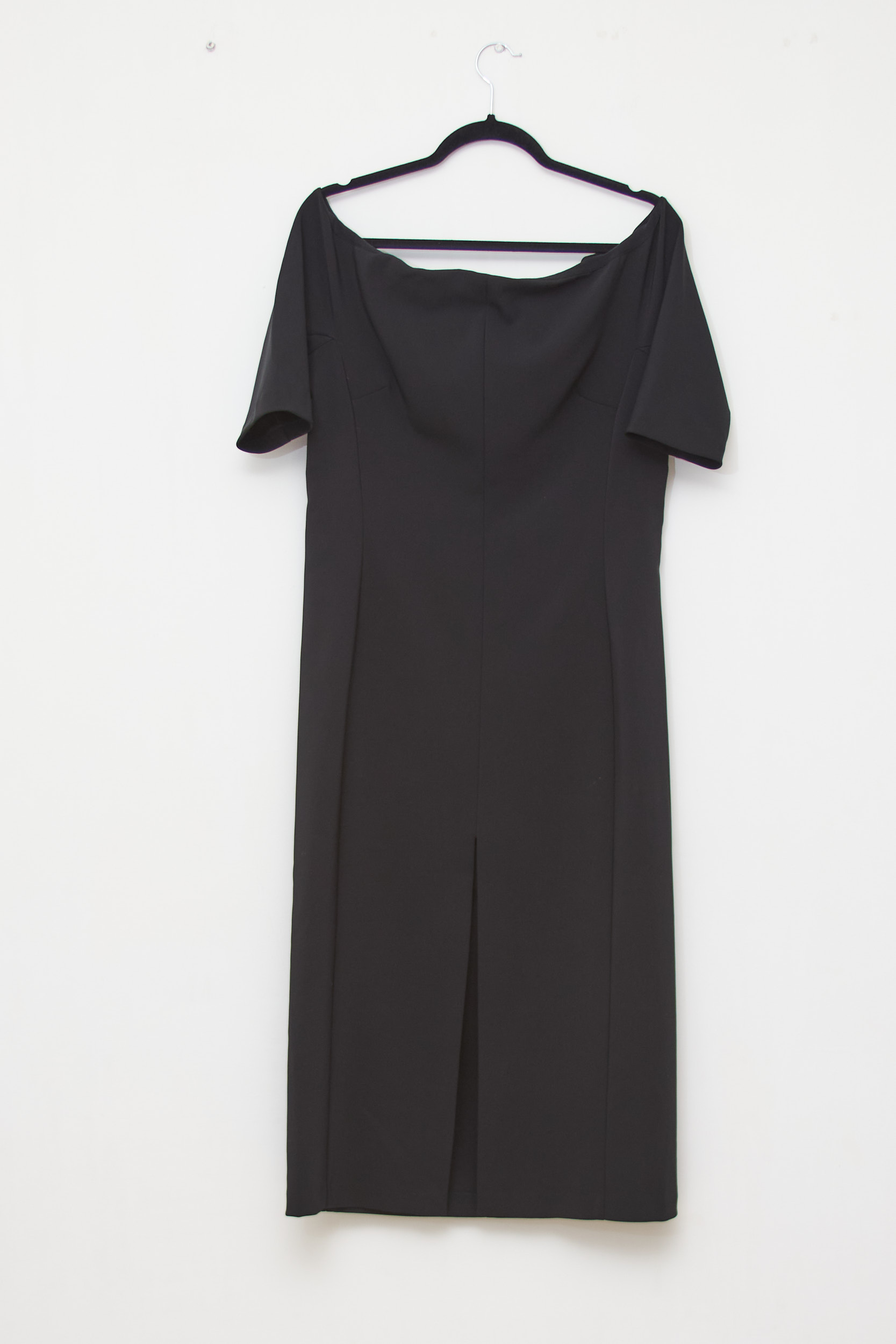 Rochie Black Midi Off-the-shoulder Zara- L/XL - imagine 4
