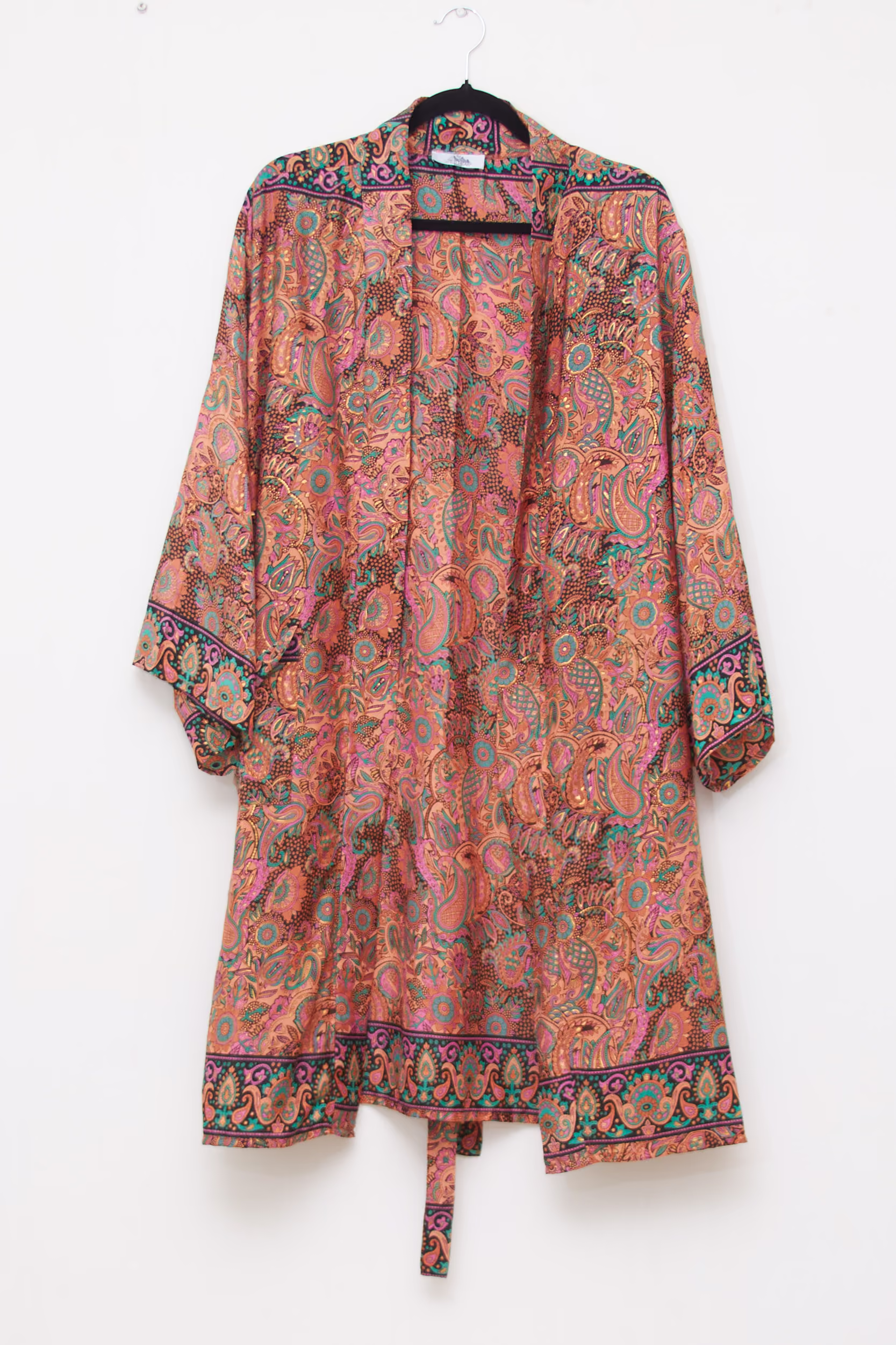 Kimono / Halat din amestec de mătase Wild Heart Zurich – Imprimeu Paisley - Mărime Universală