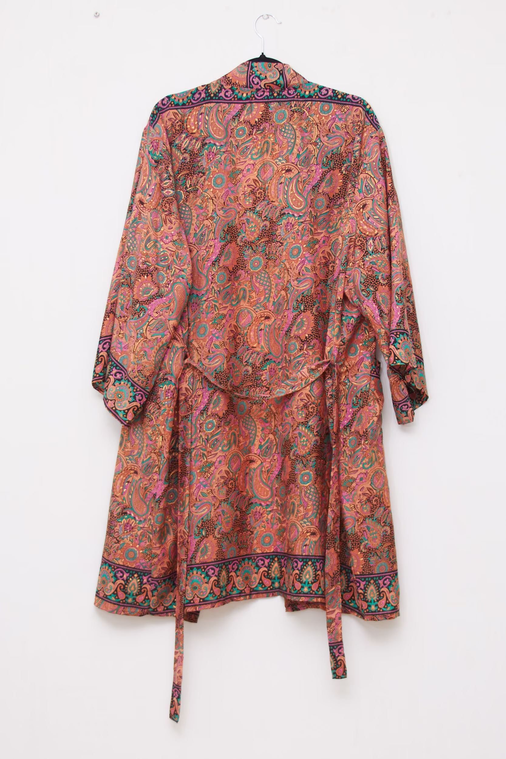 Kimono / Halat din amestec de mătase Wild Heart Zurich – Imprimeu Paisley - Mărime Universală - imagine 3