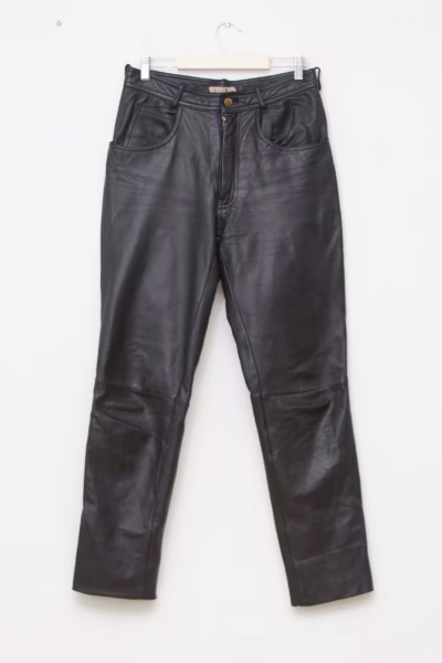 Pantaloni Moto Vintage Linus – Piele Naturală Robustă - M