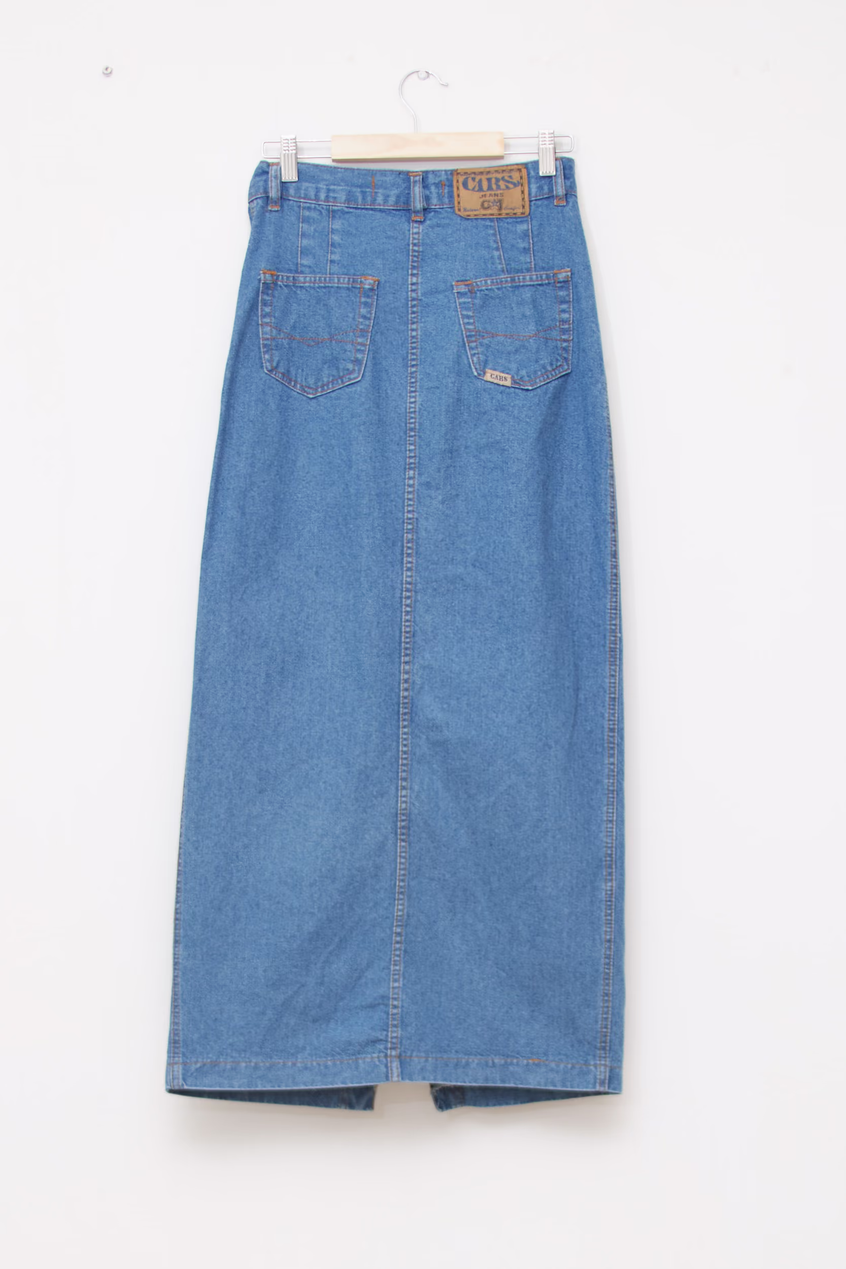 Fustă Maxi CARS Jeans – Denim Rigid Albastru Mediu - M - imagine 4