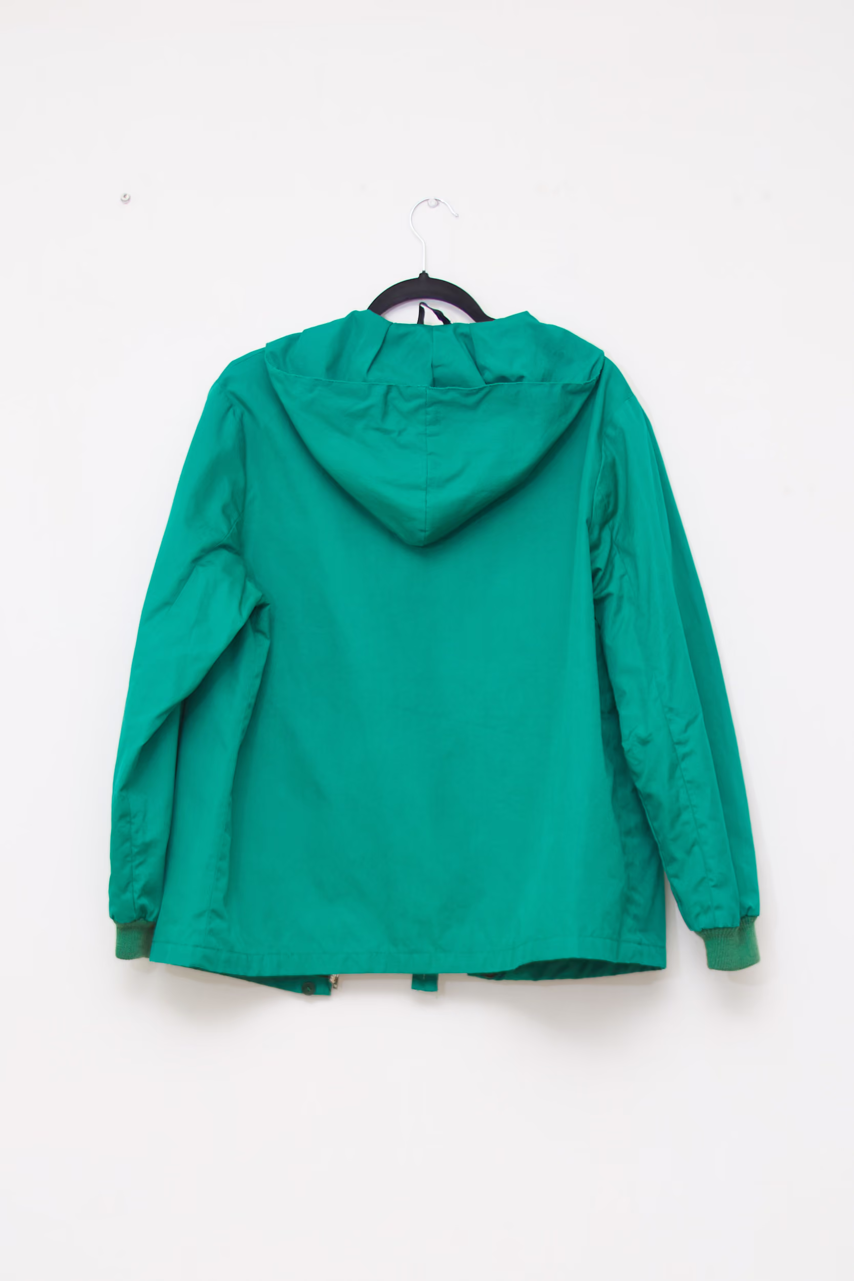 Geacă cu Glugă Vintage din bumbac – Verde Smarald - M/L - imagine 3
