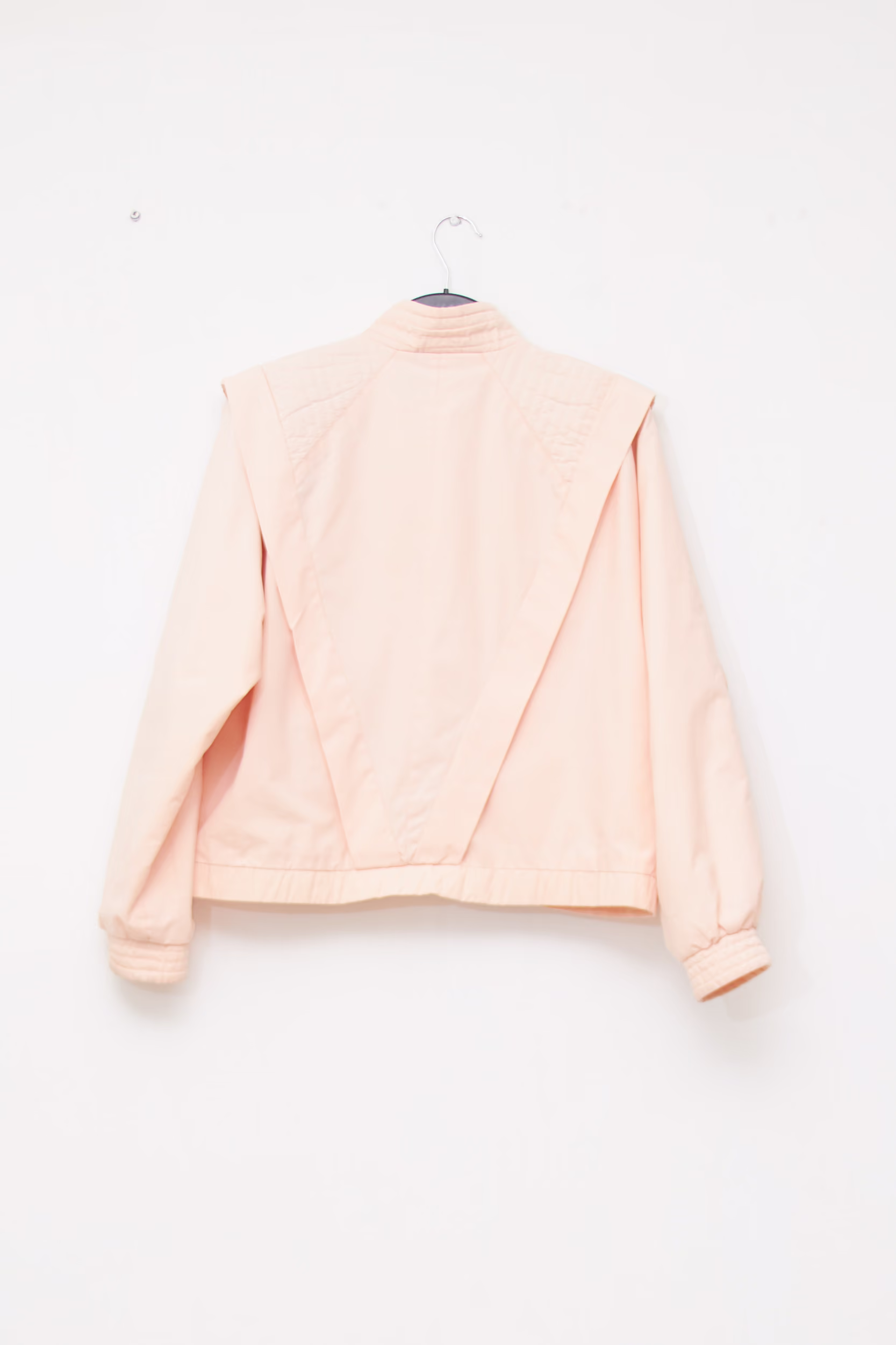 Geacă Bomber Vintage amestec de bumbac– Roz Piersică - L - imagine 3