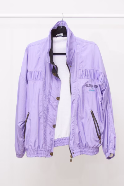 Jachetă Vintage „Classic Wind” – Lilac - L/XL