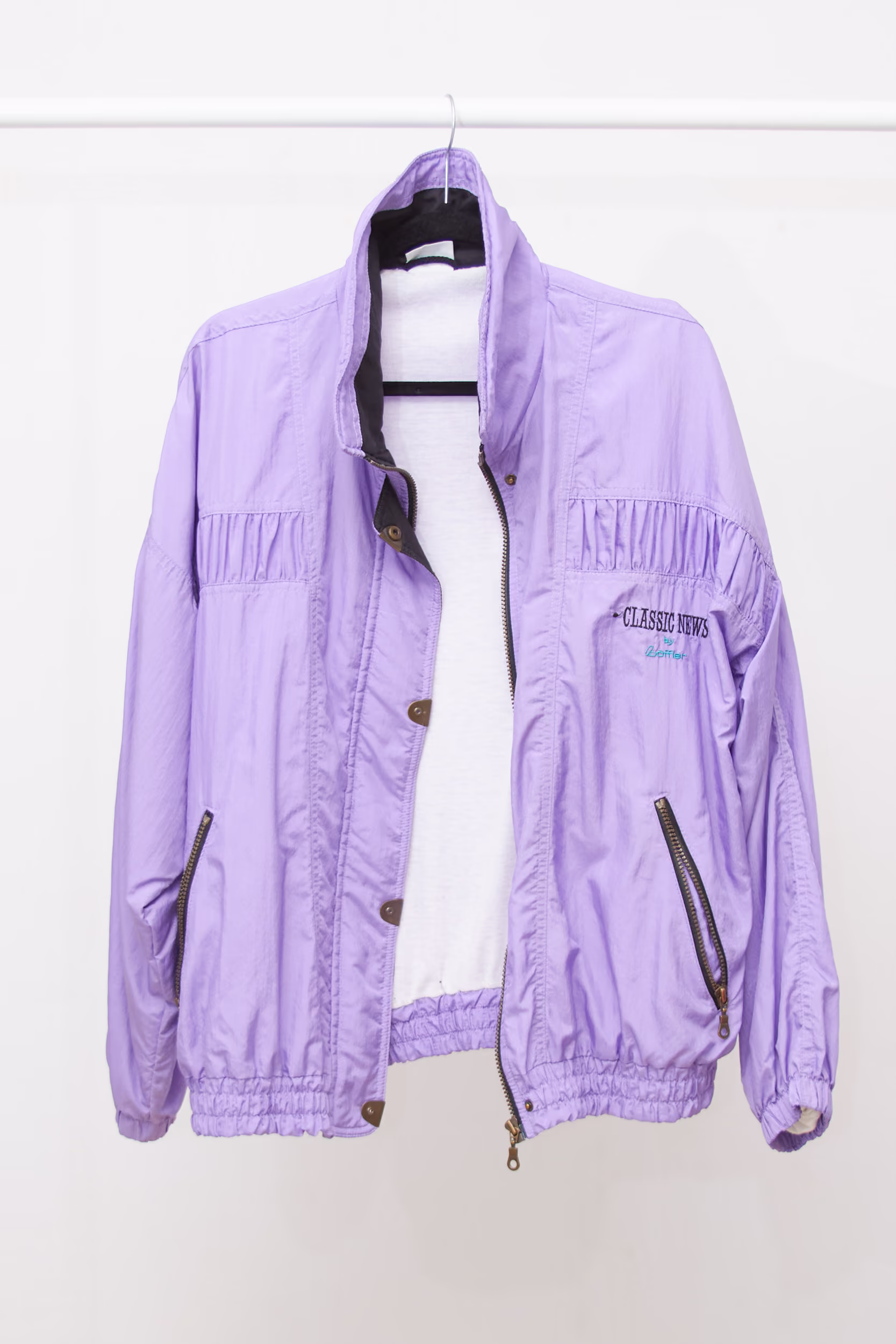 Jachetă Vintage „Classic Wind” – Lilac - L/XL