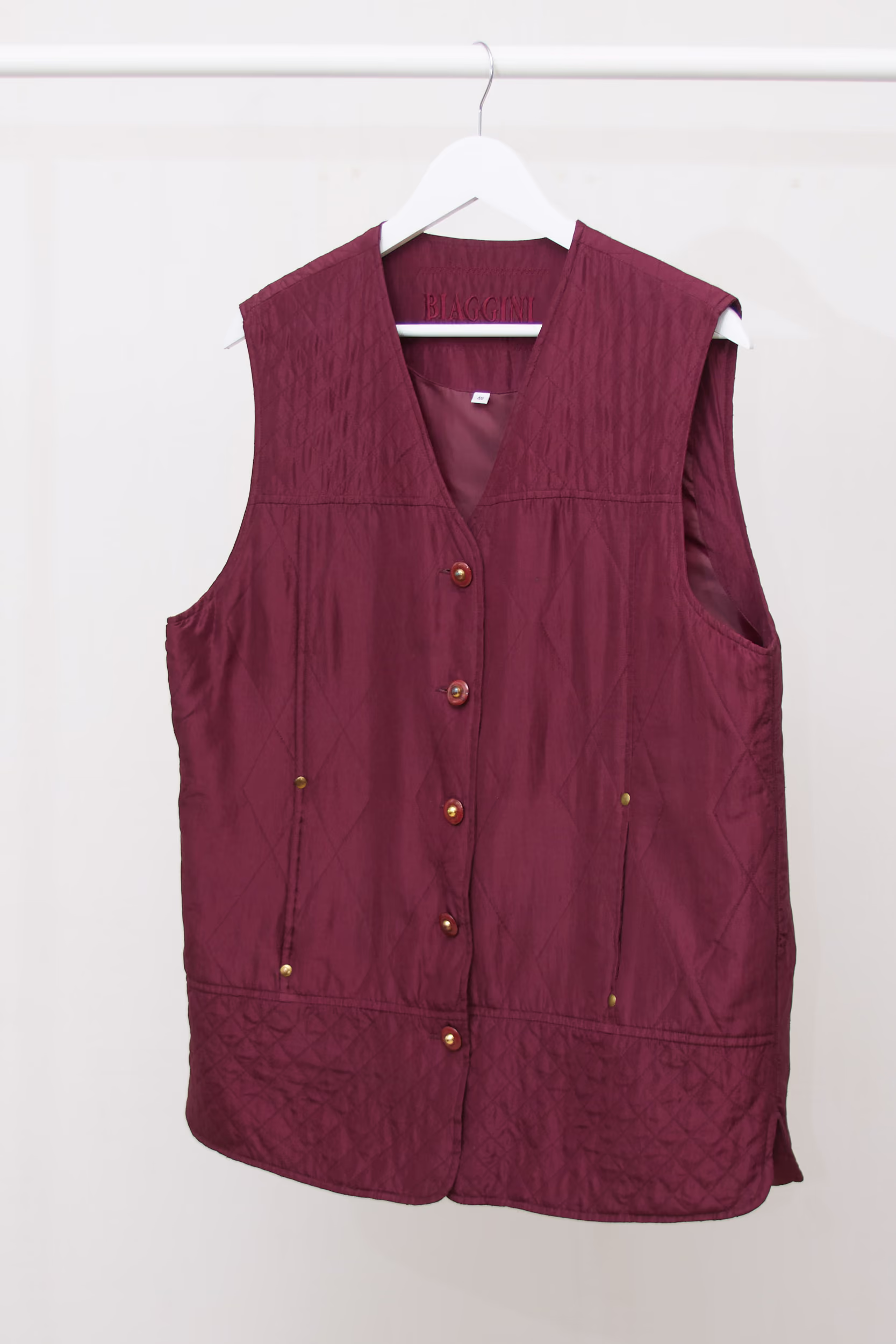 Vestă Biaggini – 100% Mătase Naturală - L - imagine 2