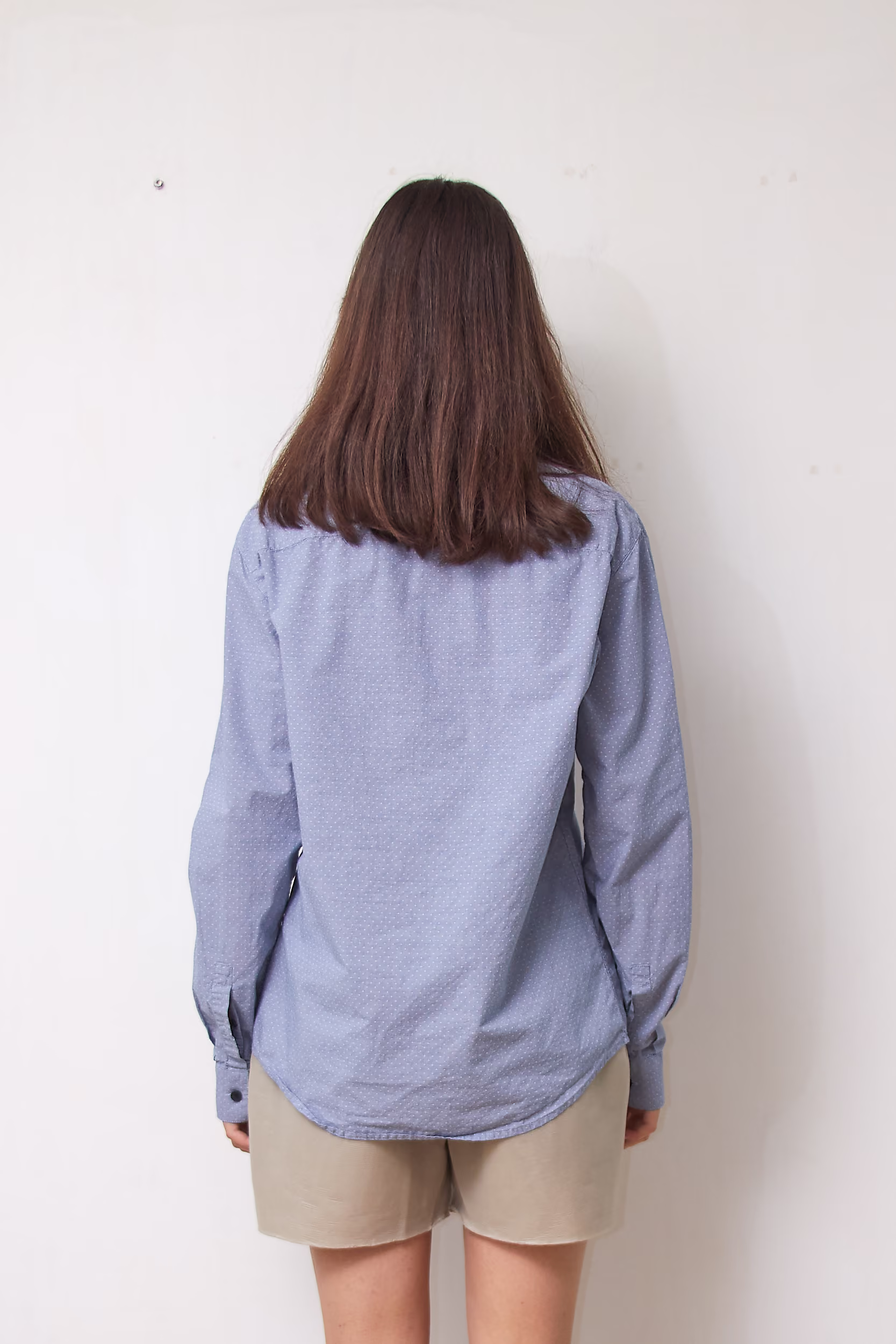 Cămașă Armani Exchange Regular Fit din Bumbac 100% Bleu, Mărime S - imagine 3