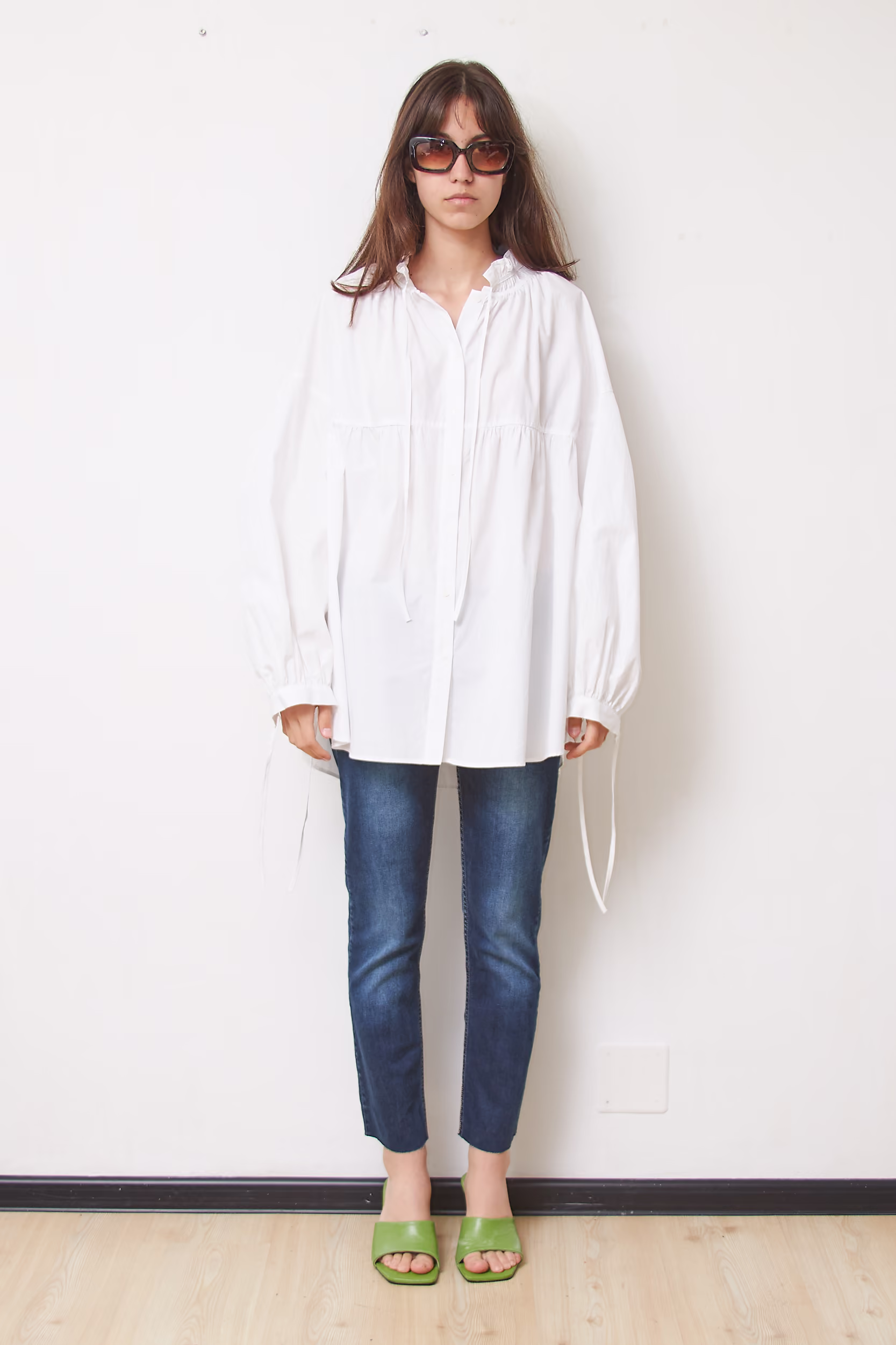 Cămașă Zara din poplin de bumbac - XL - imagine 2