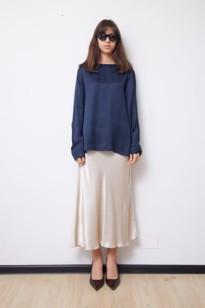 Bluză Satinată Classic Style - Marella - L