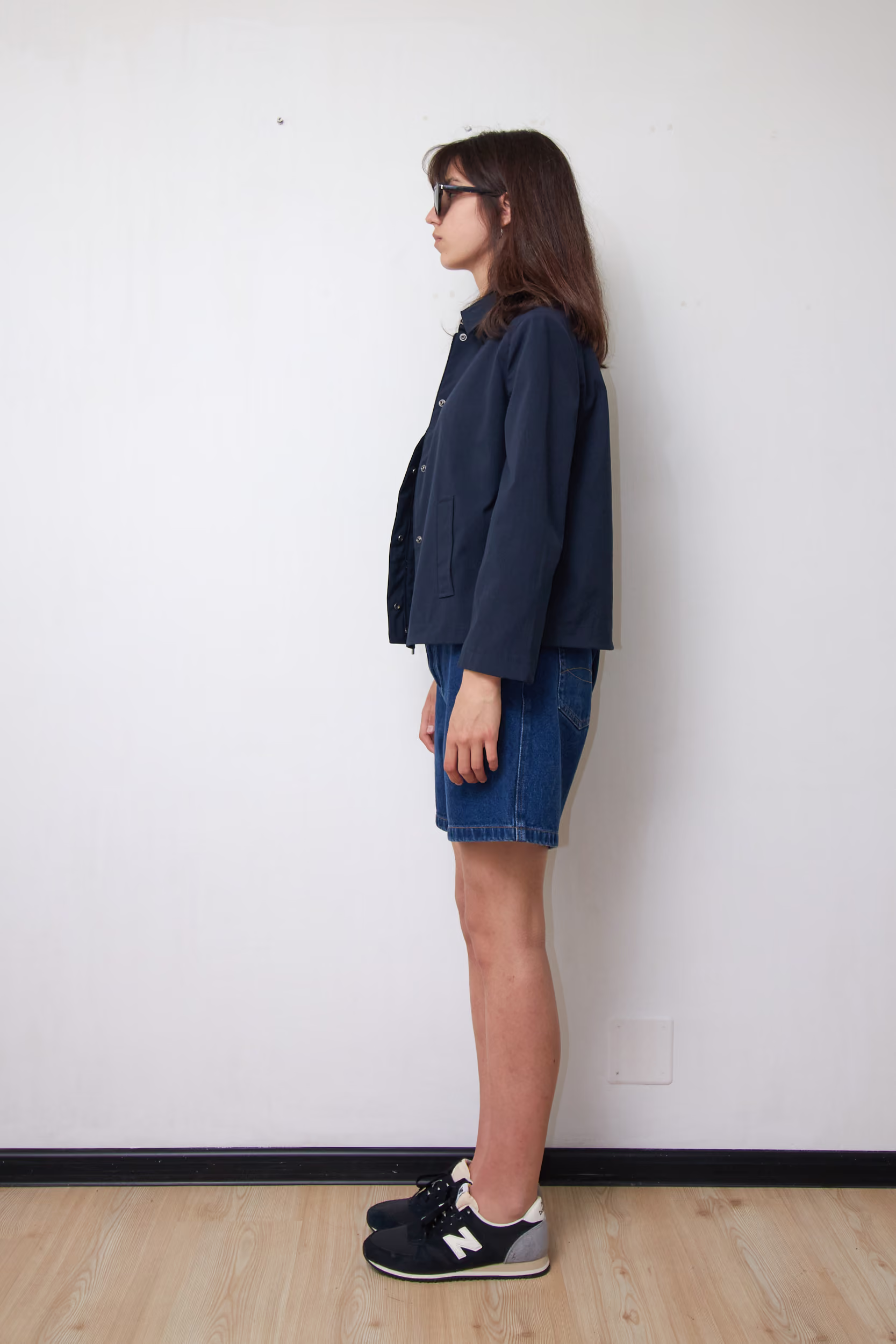 Jachetă Casual cu Capse Bleumarin Minimalistă - Trussardi Jeans - M - imagine 2
