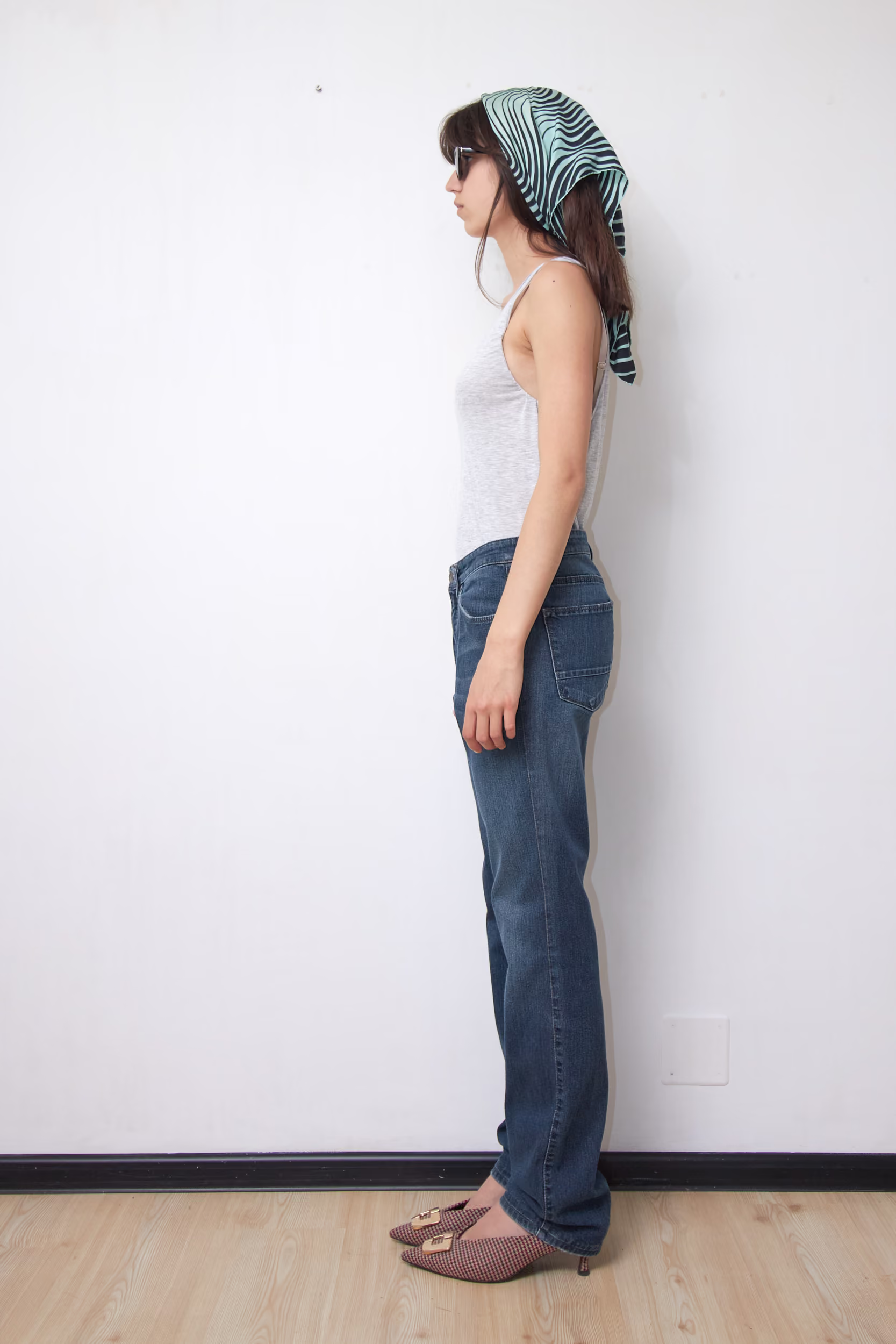 Jeans Mid-Blue din Denim Elastic cu Croială Dreaptă - Trussardi Jeans - M - imagine 2