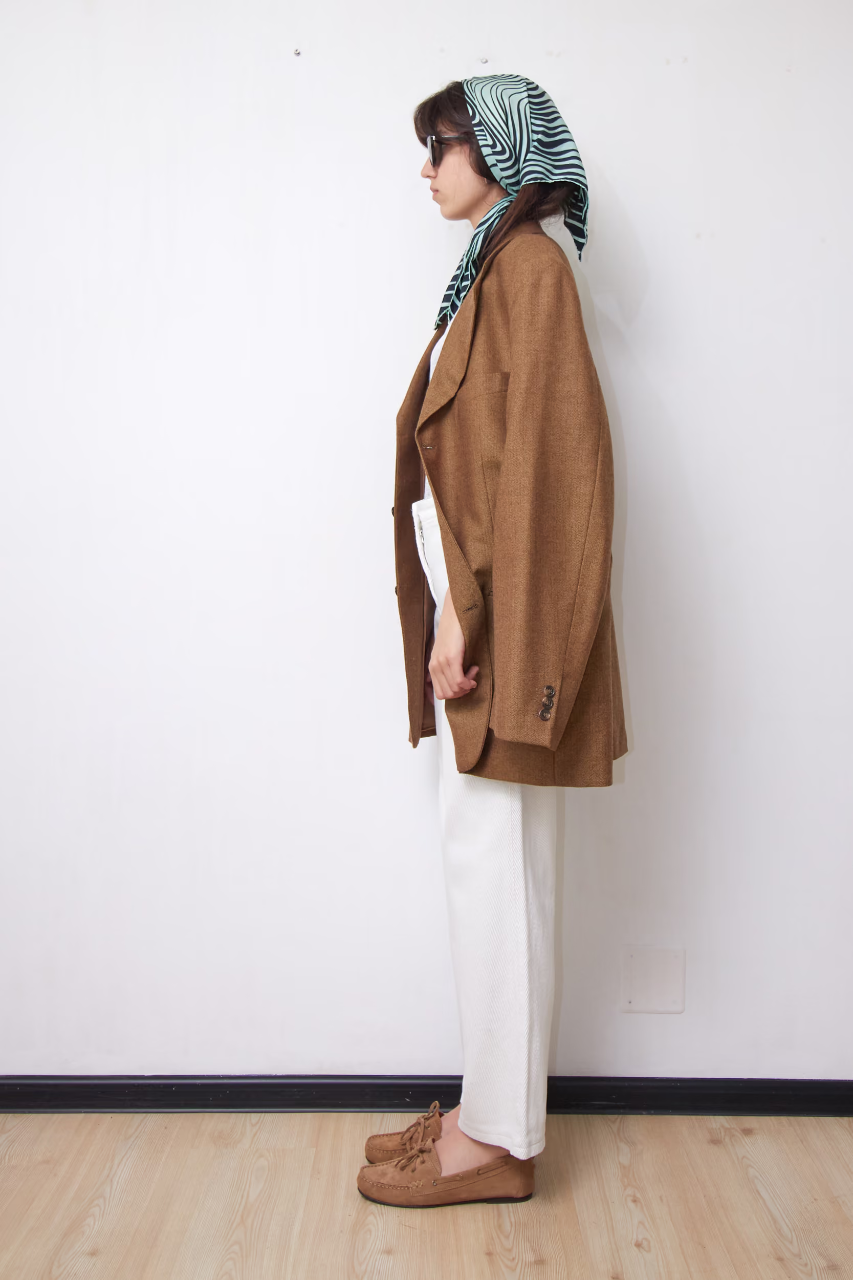Sacou Vintage Tailored din Lână Virgină 100% Woolmark Maro-Camel- L/XL - imagine 2