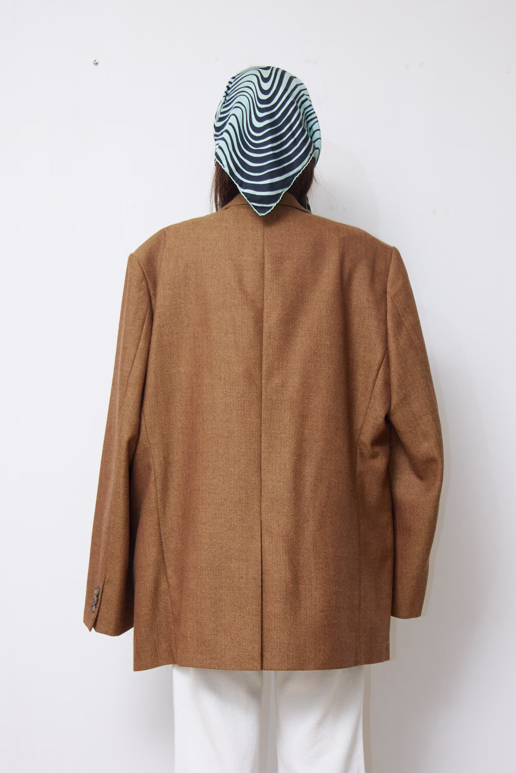 Sacou Vintage Tailored din Lână Virgină 100% Woolmark Maro-Camel- L/XL - imagine 3