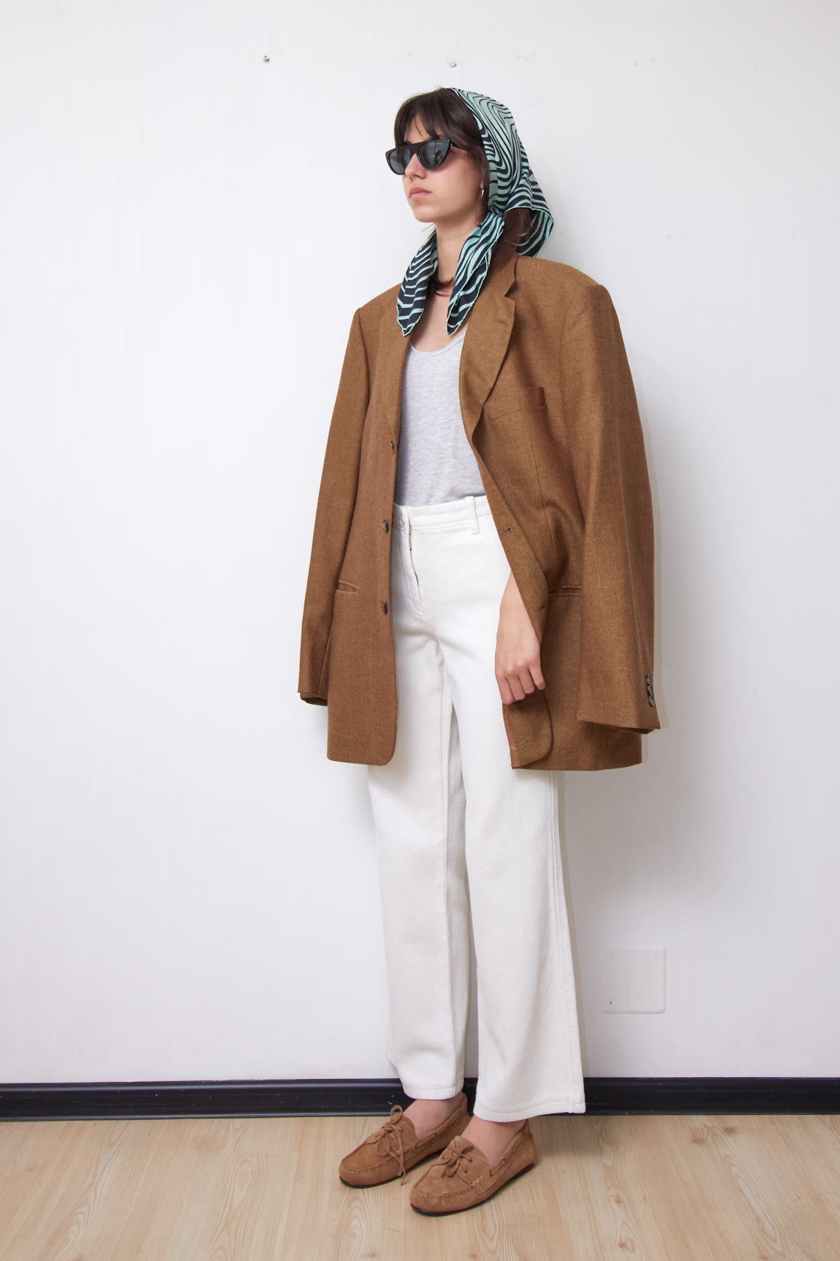Sacou Vintage Tailored din Lână Virgină 100% Woolmark Maro-Camel- L/XL - imagine 4