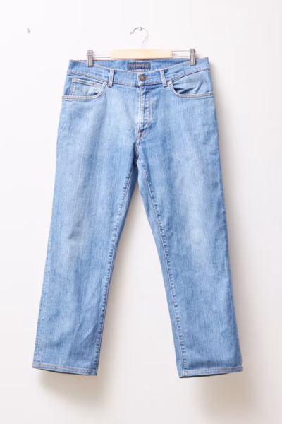 Blugi Light-Blue Ankle-Length din Denim Stretch - Trussardi - L