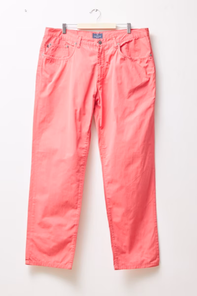 Pantaloni Chino Roz-Coral din Bumbac 100% - Trussardi Jeans - XXL