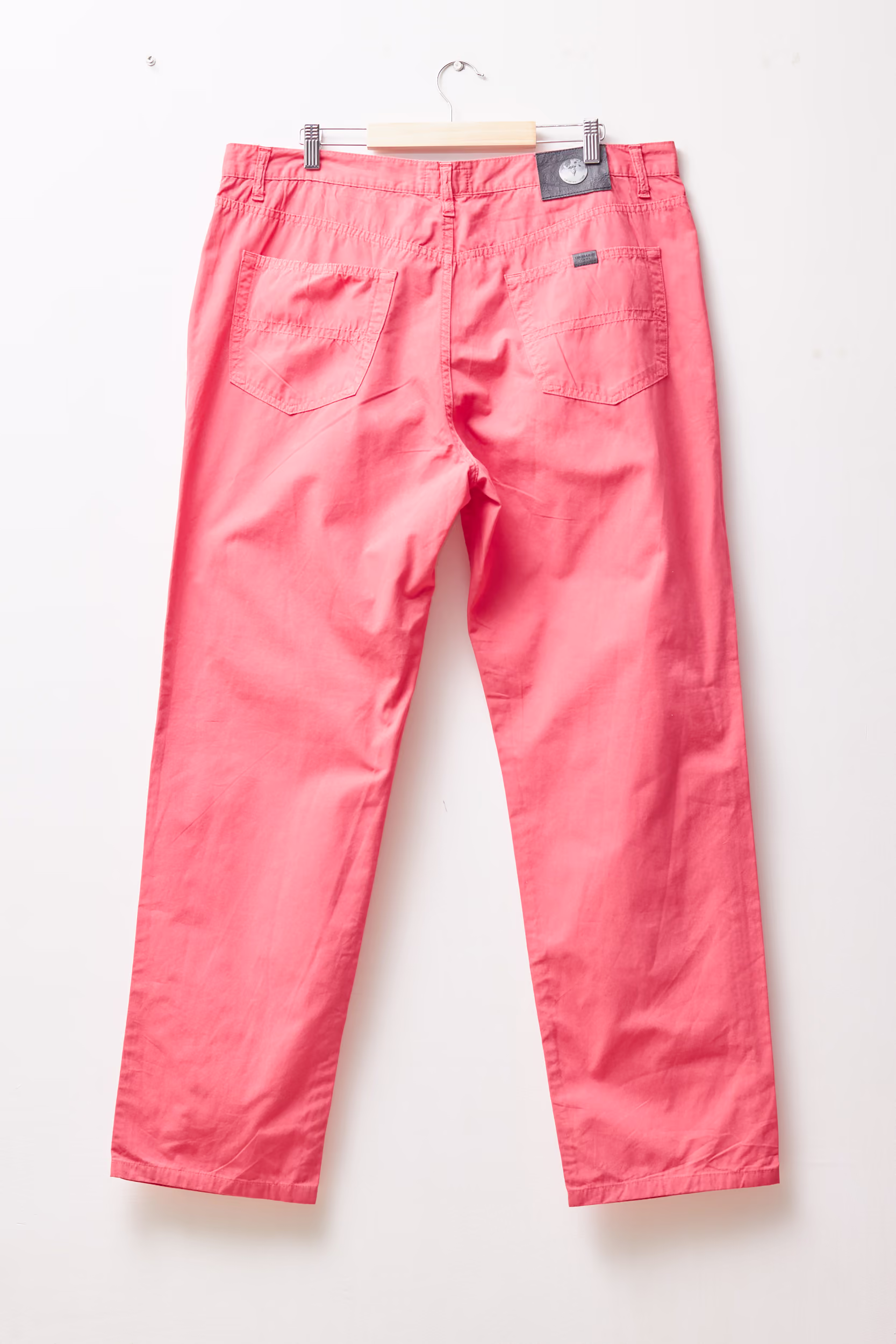 Pantaloni Chino Roz-Coral din Bumbac 100% - Trussardi Jeans - XXL - imagine 2