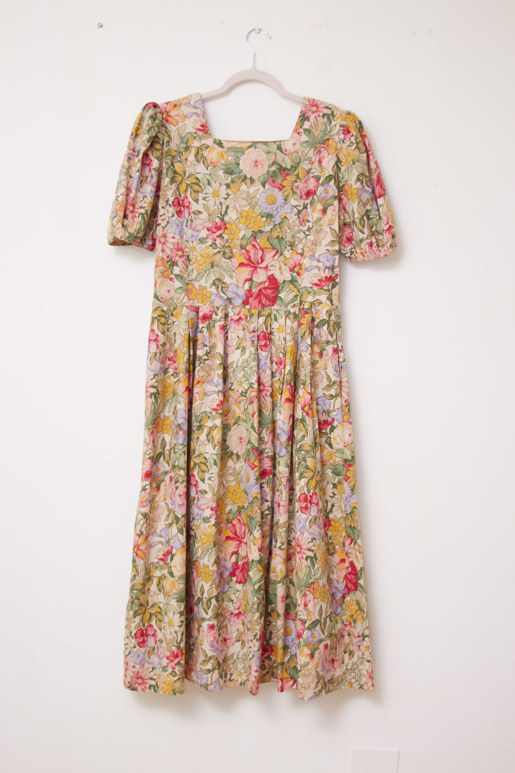 Rochie Meico Landhaus din Pânză de Bumbac cu Imprimeu Floral Romantic - Vintage - M - imagine 2