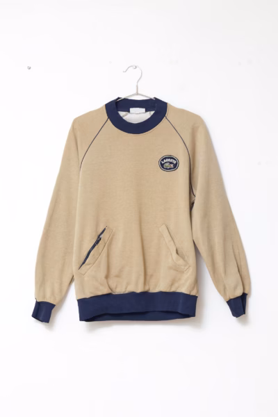 Bluză vintage din Bumbac cu Fermoar Lacoste Chemise Model Retro - S/M