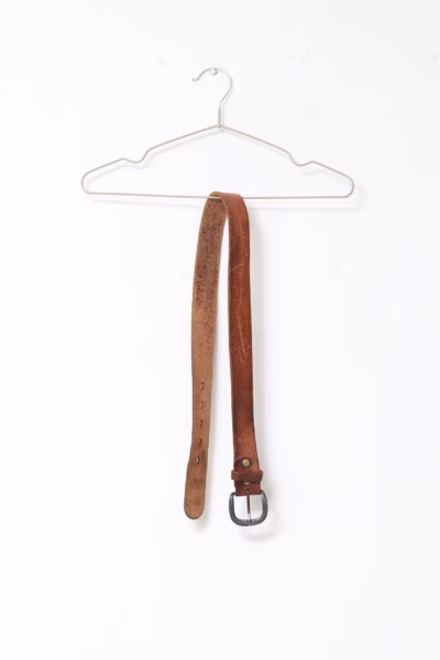 Curea Cognac din Piele Naturală - Vintage - 100cm
