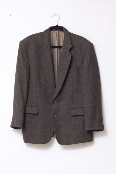 Sacou Vintage Jupiter din Lână Pură 100% Flli Garlanda Italia - L