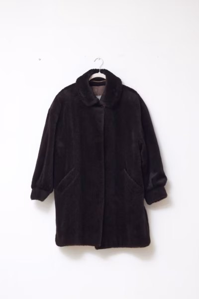 Palton Vintage Luxury Peter Hahn din Alpaca și Mohair, Fabricat în Germania - Vintage - L
