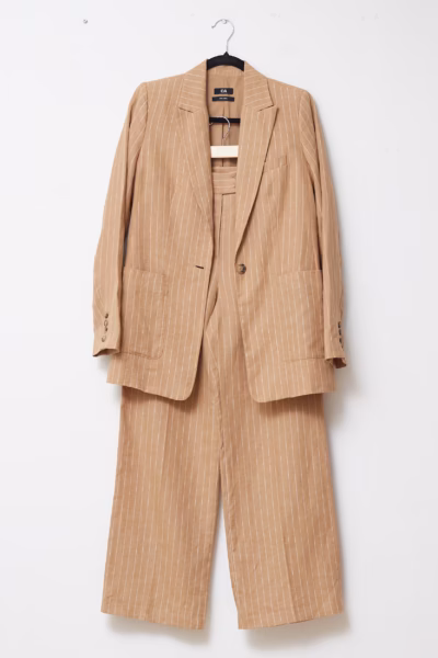 Costum din 100% In C&A Pinstripe – Sacou & Pantaloni - S
