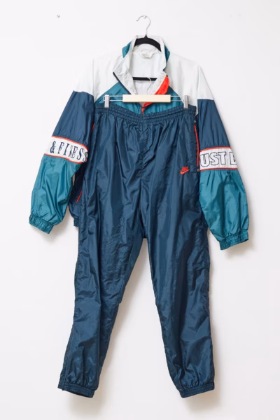 Trening Vintage Nike „Just Do It” Color-Block – Anii '90 Original - Nike - L