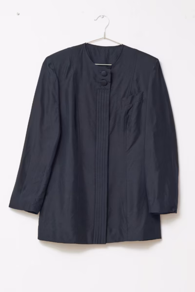 Blazer / Jachetă-Tunică Vintage din 100% Mătase Naturală - Vintage - M