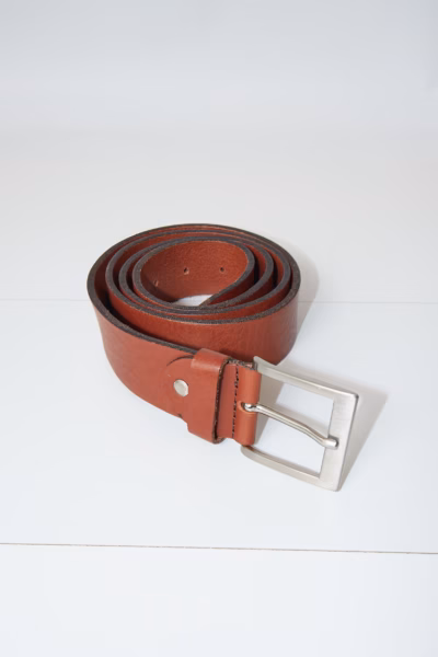 Curea din Piele Naturală Bernd Götz Cognac - Vintage - 115