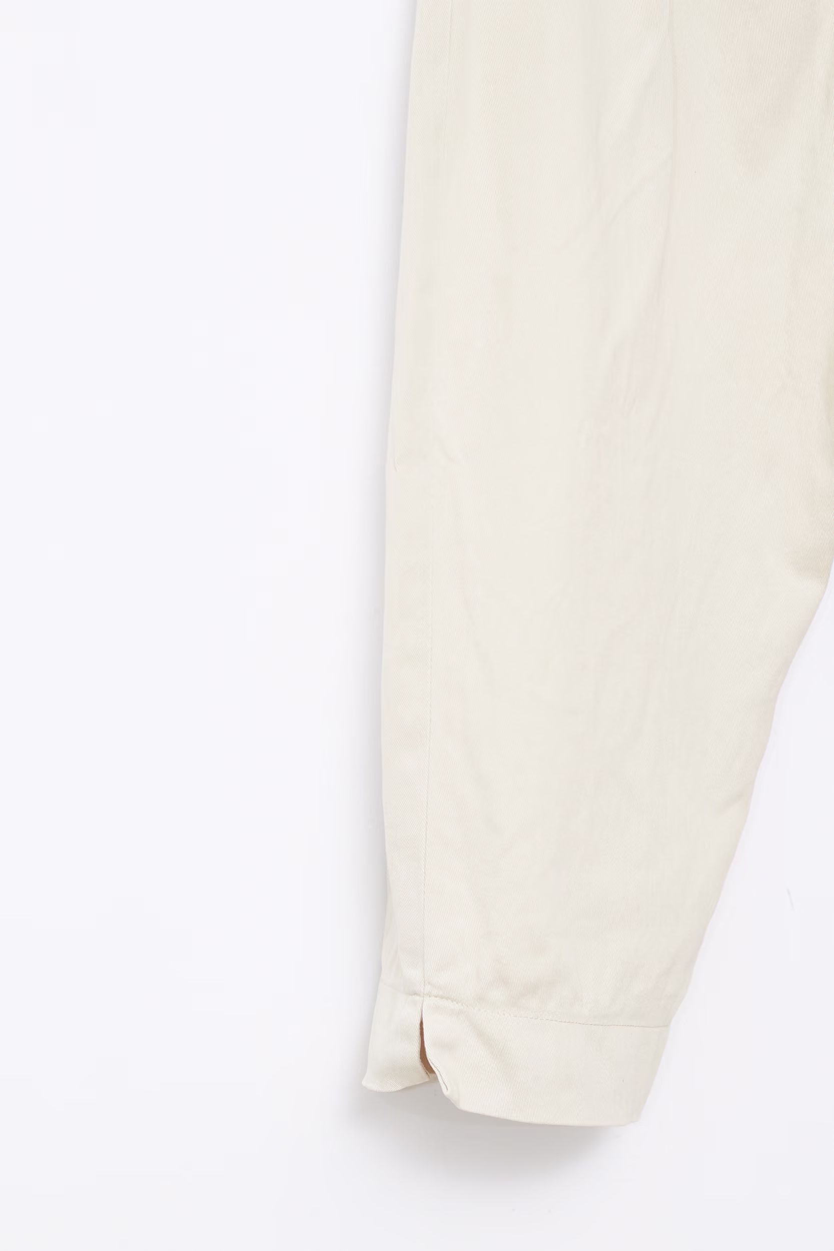 Pantaloni Capri Vintage din Bumbac Crem/ Y2K – S - imagine 4