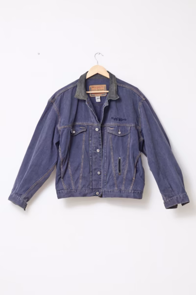 Jachetă Vintage Diesel din Denim Indigo Made in Italy – L/XL