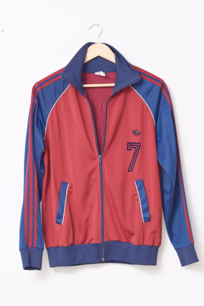 Bluză de Trening True Vintage Adidas "Made in West Germany" – Anii '70/'80 - M/L