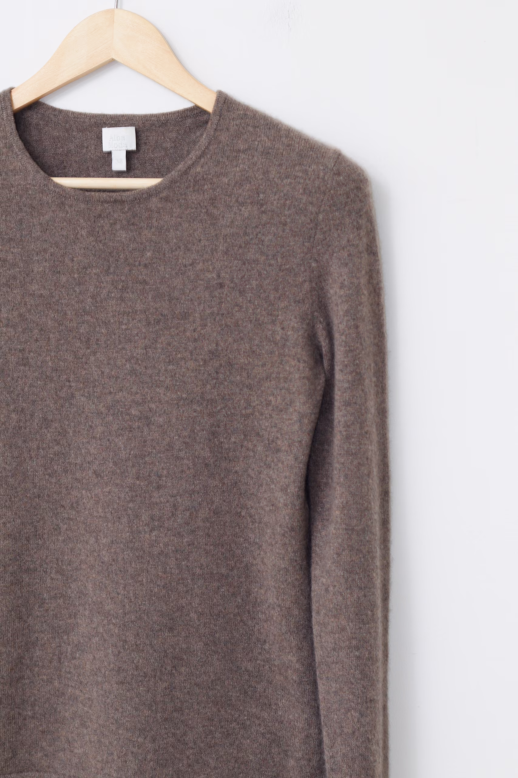 Pulover Alba Moda din Cașmir 100% cu Decolteu Rotund - S - imagine 2