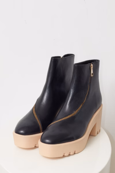 Botine &Other Stories din Piele Naturală cu Talpa Nude - 40