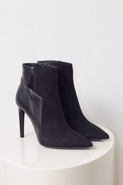 Botine din Piele Naturală Toc 10cm - V1969 - 41