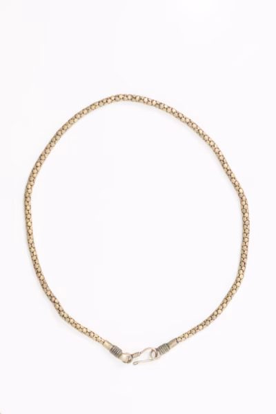 Colier din Metal Texturat cu Aspect Antichizat - Vintage